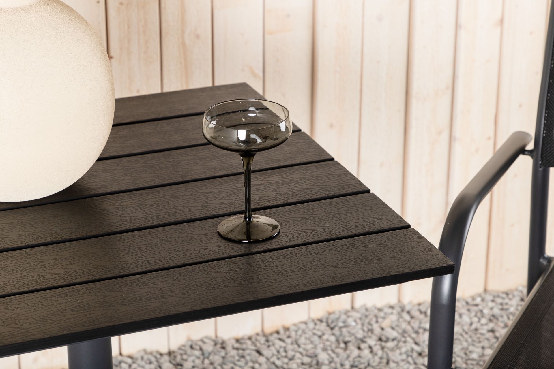 Colorado Cafébord 70 cm Svart - Venture Home - Hagemøbler - Hagebord - Cafebord