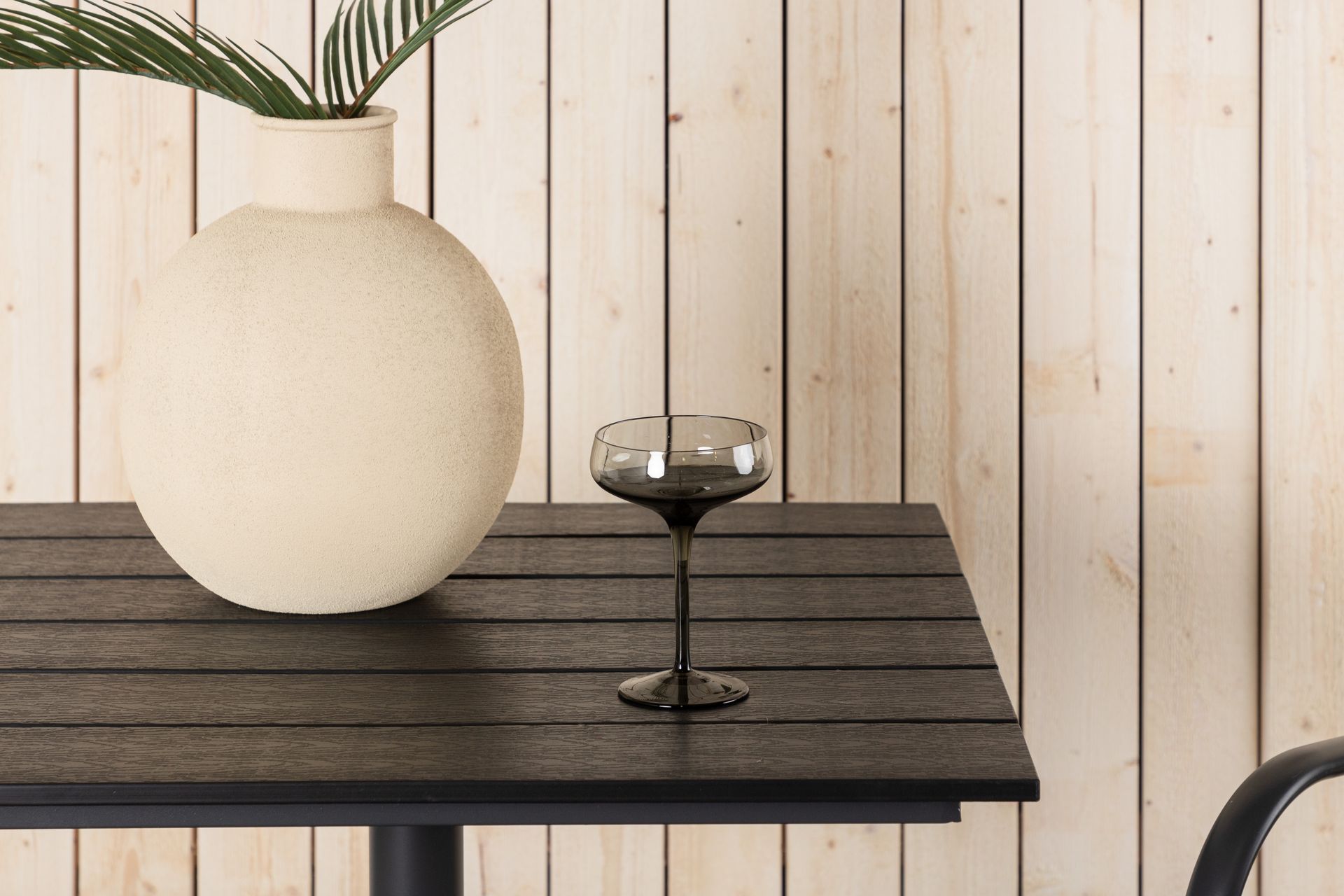 Colorado Cafébord 70 cm Svart - Venture Home - Hagemøbler - Hagebord - Cafebord