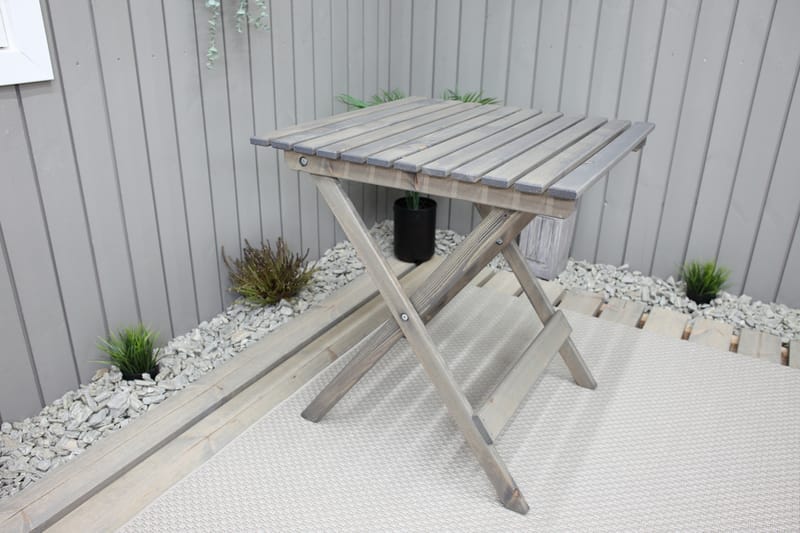 Edilma Klaffebord 65 cm - Grå - Hagemøbler - Hagebord - Cafebord