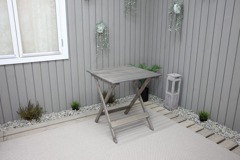 Edilma Klaffebord 65 cm - Grå - Hagemøbler - Hagebord - Cafebord