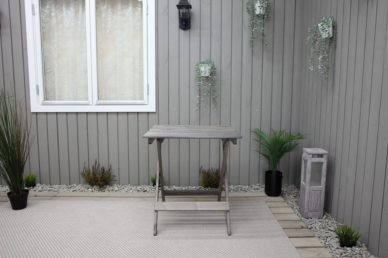 Edilma Klaffebord 65 cm - Grå - Hagemøbler - Hagebord - Cafebord