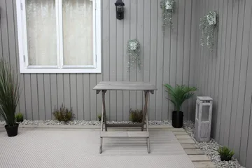Edilma Klaffebord 65 cm - Grå - Hagemøbler - Hagebord - Cafebord