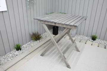 Edilma Klaffebord 65 cm - Grå - Hagemøbler - Hagebord - Cafebord