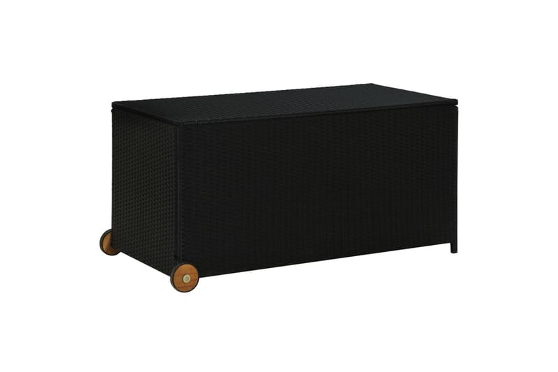 Hageboks svart 130x65x115 cm polyrotting - Hagemøbler - Hagebord - Cafebord