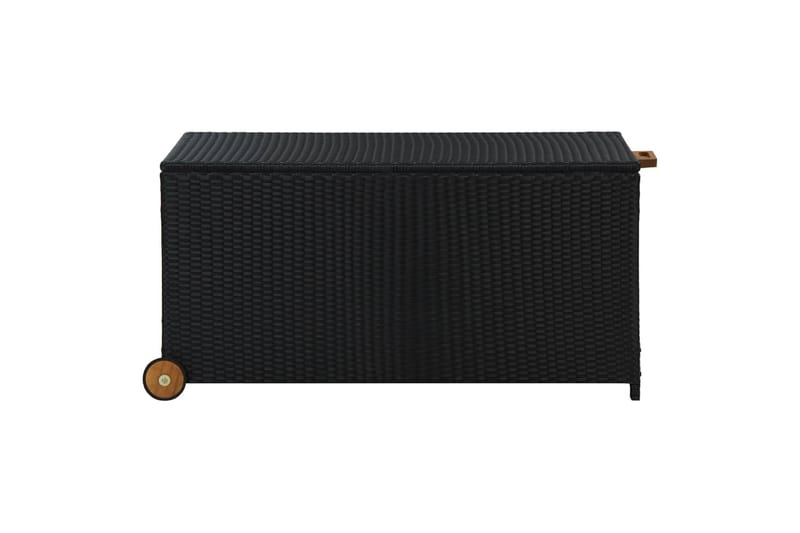 Hageboks svart 130x65x115 cm polyrotting - Hagemøbler - Hagebord - Cafebord