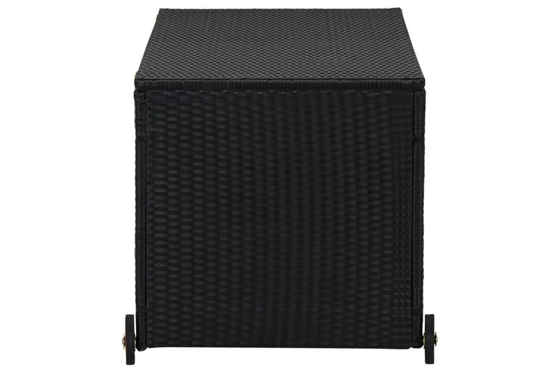 Hageboks svart 130x65x115 cm polyrotting - Hagemøbler - Hagebord - Cafebord