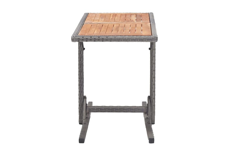 Hagebord antrasitt polyrotting og heltre akasie - Balkongbord - Cafebord