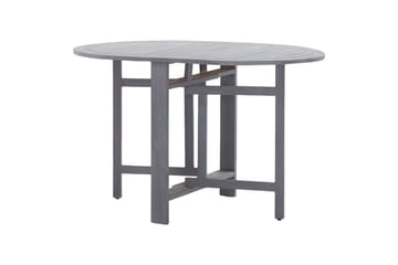 Hagebord grå 120x70x74 cm heltre akasie - Hagemøbler - Hagebord - Cafebord