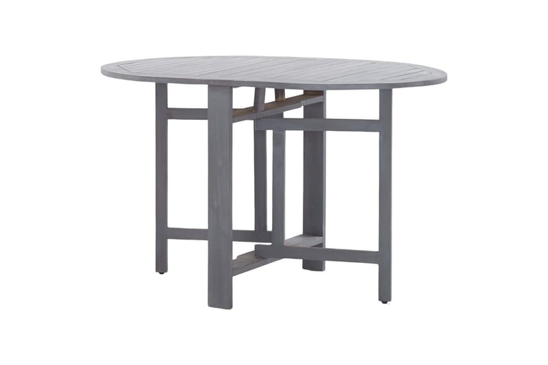 Hagebord grå 120x70x74 cm heltre akasie - Hagemøbler - Hagebord - Cafebord