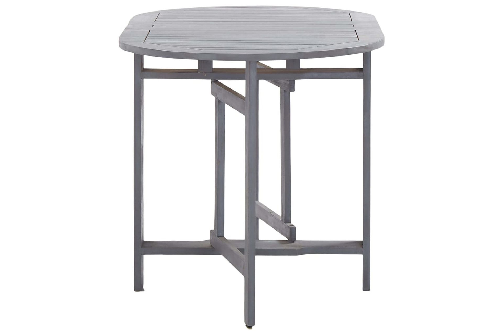 Hagebord grå 120x70x74 cm heltre akasie - Hagemøbler - Hagebord - Cafebord