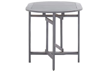 Hagebord grå 120x70x74 cm heltre akasie - Hagemøbler - Hagebord - Cafebord