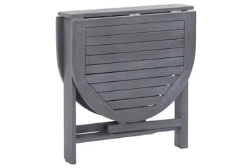 Hagebord grå 120x70x74 cm heltre akasie - Hagemøbler - Hagebord - Cafebord