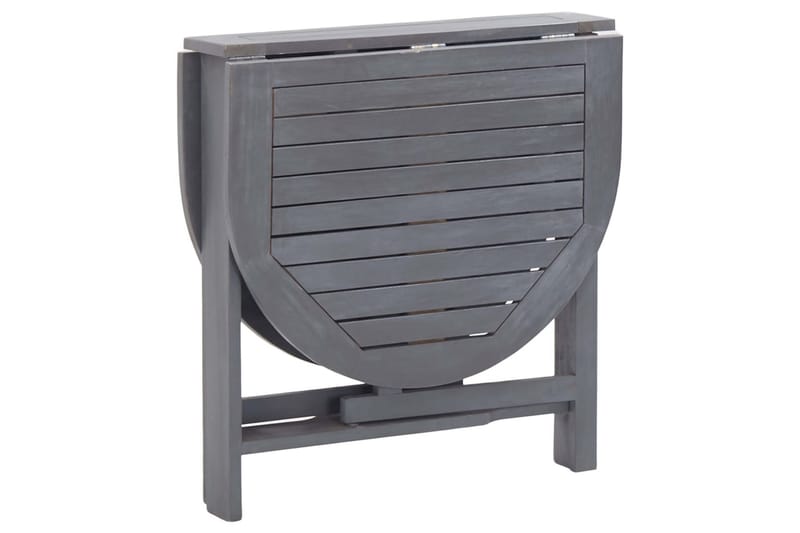 Hagebord grå 120x70x74 cm heltre akasie - Hagemøbler - Hagebord - Cafebord