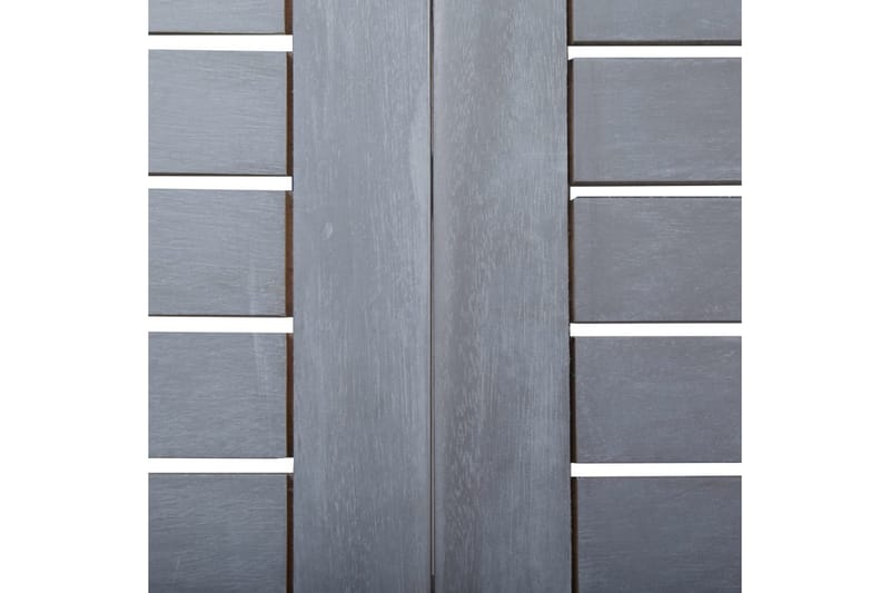 Hagebord grå 120x70x74 cm heltre akasie - Hagemøbler - Hagebord - Cafebord