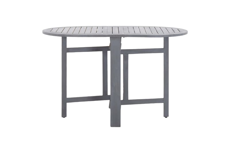 Hagebord grå 120x70x74 cm heltre akasie - Hagemøbler - Hagebord - Cafebord