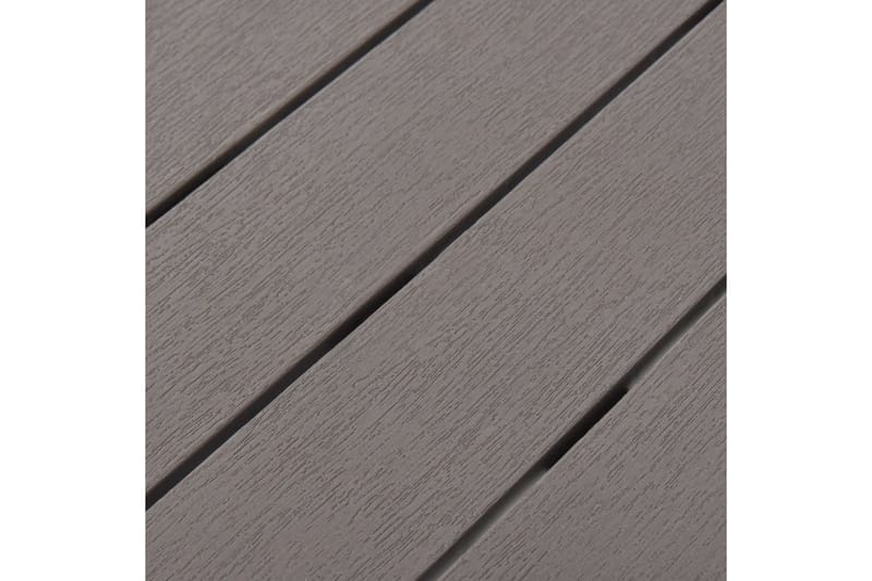 Hagebord med 2 benker plast brun - Hagemøbler - Hagebord - Cafebord