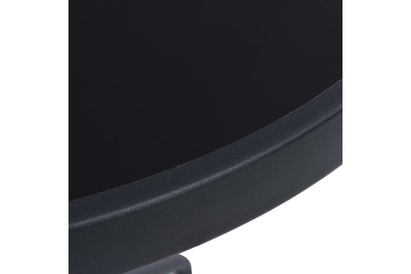 Hagebord svart 60 cm stål & glass - Hagemøbler - Hagebord - Cafebord
