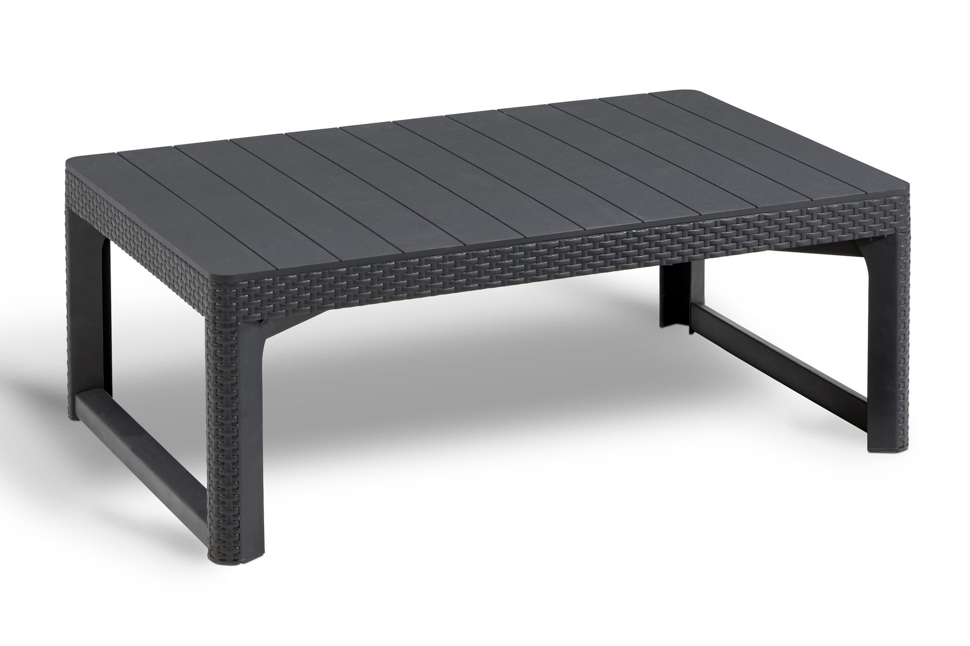 Lyon Cafébord 116 cm Antrasitt - Keter - Hagemøbler - Hagebord - Cafebord