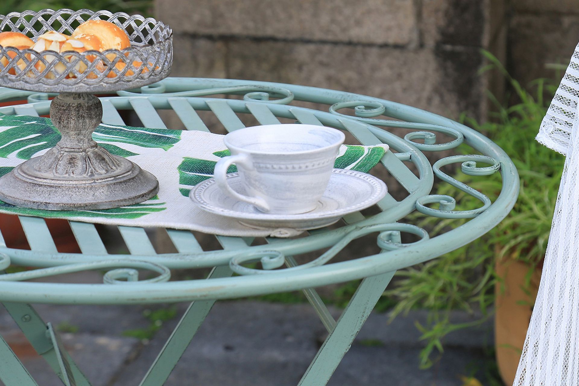 Mint Bord 70 cm - Grønn - Hagemøbler - Hagebord - Cafebord