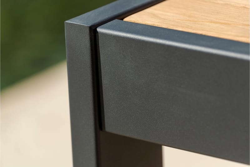 Palau Cafébord 143 cm - Tre/Grå - Hagemøbler - Hagebord - Cafebord