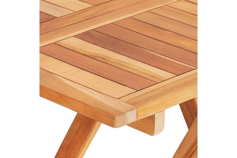 Sammenleggbart bistrobord 60x60x65 cm heltre teak - Brun - Hagemøbler - Hagebord - Cafebord