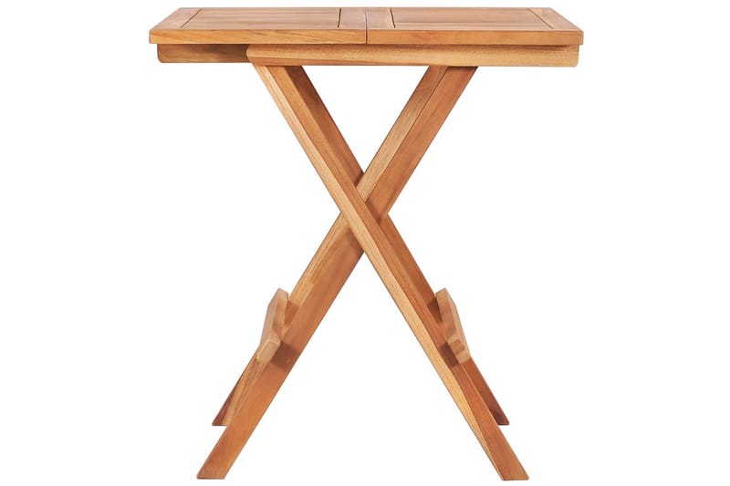 Sammenleggbart bistrobord 60x60x65 cm heltre teak - Brun - Hagemøbler - Hagebord - Cafebord