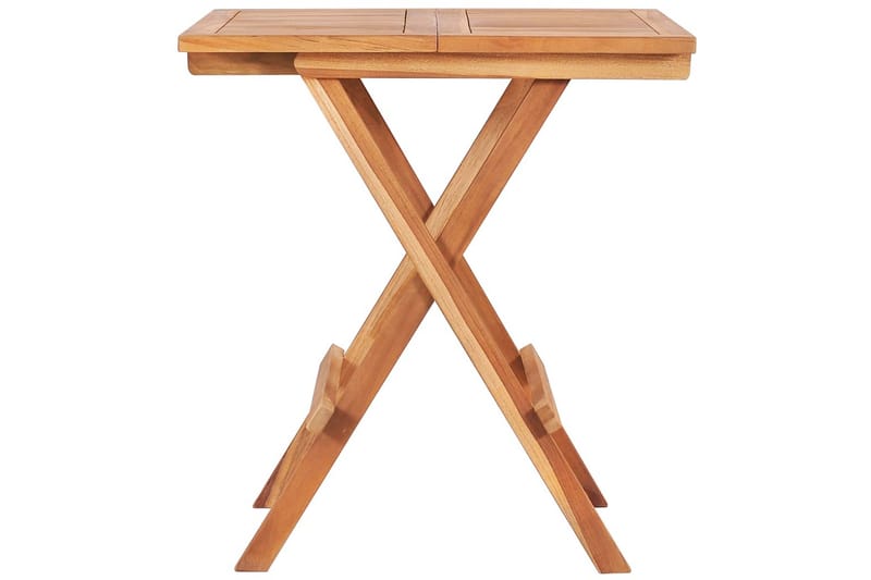 Sammenleggbart bistrobord 60x60x65 cm heltre teak - Brun - Cafebord - Balkongbord