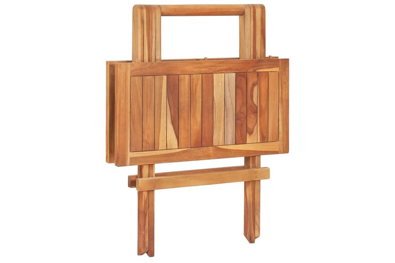Sammenleggbart bistrobord 60x60x65 cm heltre teak - Brun - Hagemøbler - Hagebord - Cafebord