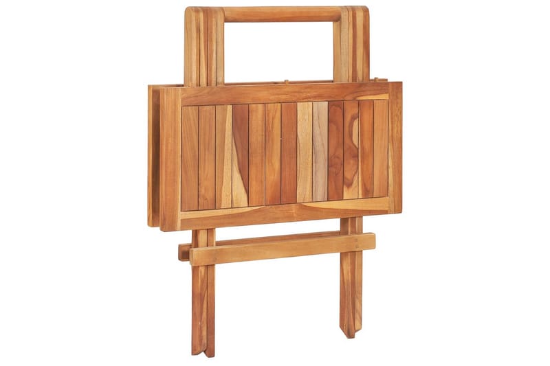 Sammenleggbart bistrobord 60x60x65 cm heltre teak - Brun - Cafebord - Balkongbord