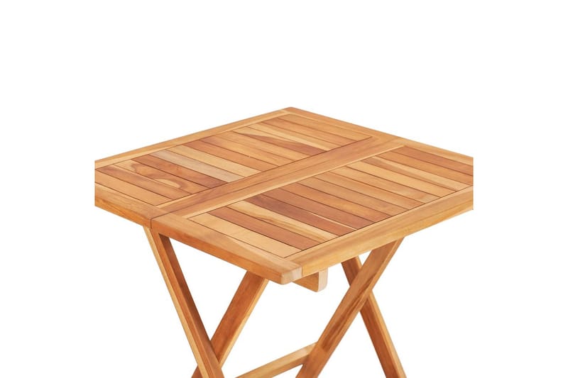 Sammenleggbart bistrobord 60x60x65 cm heltre teak - Brun - Hagemøbler - Hagebord - Cafebord