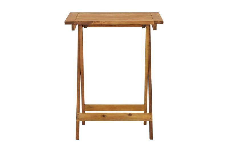 Sammenleggbart hagebord 60x60x75 cm heltre akasie - Brun - Hagemøbler - Hagebord - Cafebord