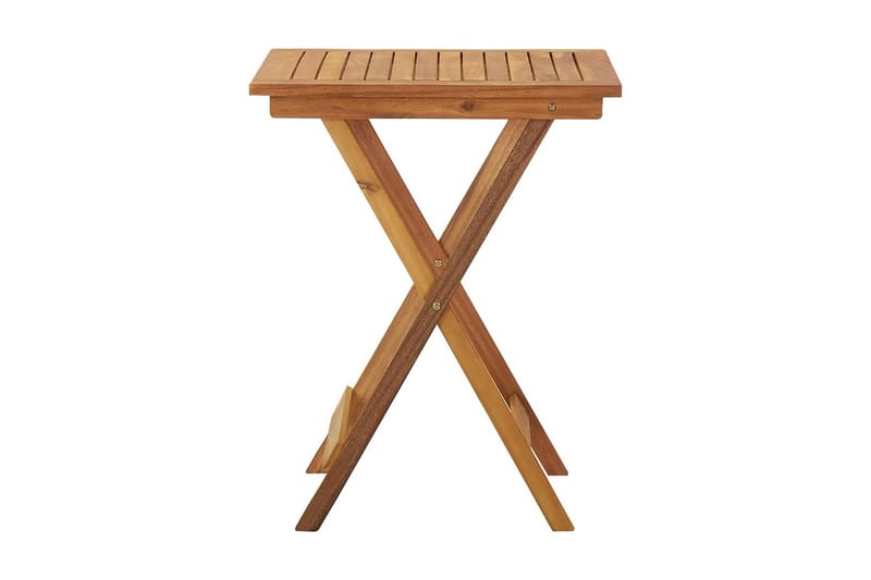 Sammenleggbart hagebord 60x60x75 cm heltre akasie - Brun - Hagemøbler - Hagebord - Cafebord