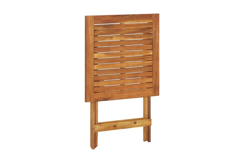 Sammenleggbart hagebord 60x60x75 cm heltre akasie - Brun - Hagemøbler - Hagebord - Cafebord