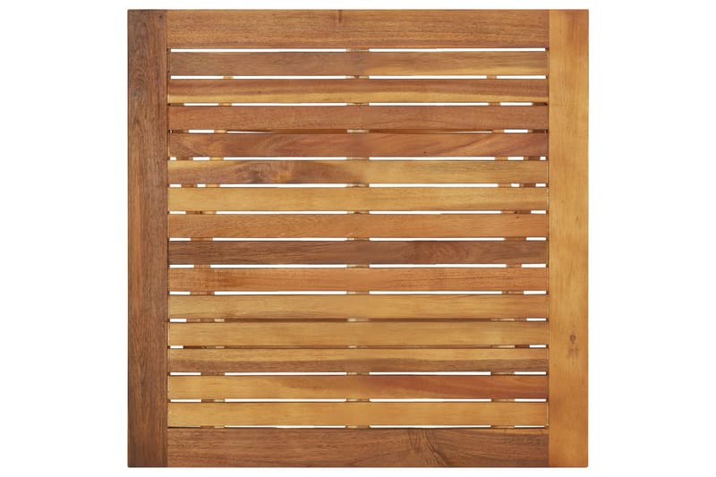 Sammenleggbart hagebord 60x60x75 cm heltre akasie - Brun - Hagemøbler - Hagebord - Cafebord