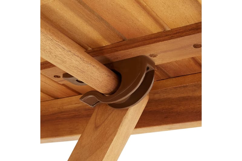 Sammenleggbart hagebord 60x60x75 cm heltre akasie - Brun - Hagemøbler - Hagebord - Cafebord