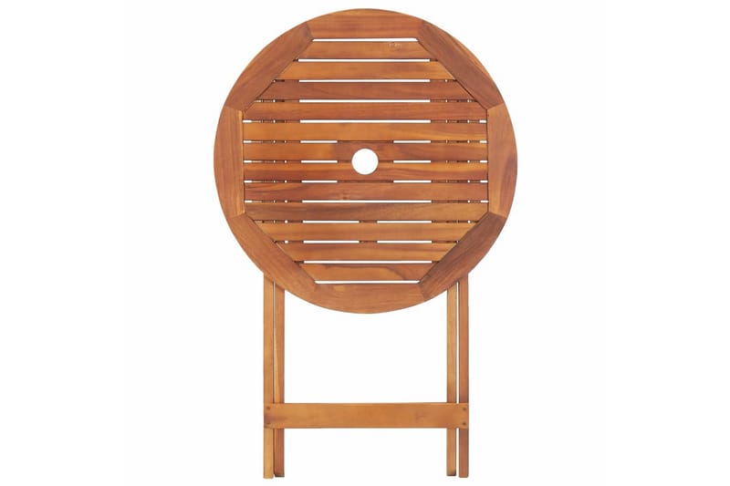 Sammenleggbart hagebord 60x75 cm heltre akasie - Hagemøbler - Hagebord - Cafebord