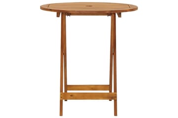 Sammenleggbart hagebord 70 cm heltre akasie - Brun - Hagemøbler - Hagebord - Cafebord