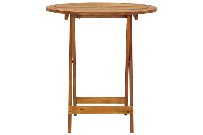 Sammenleggbart hagebord 70 cm heltre akasie - Brun - Cafebord - Balkongbord