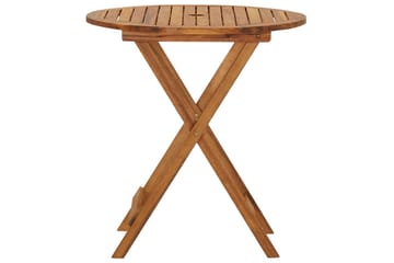 Sammenleggbart hagebord 70 cm heltre akasie - Brun - Hagemøbler - Hagebord - Cafebord