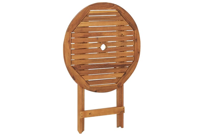 Sammenleggbart hagebord 70 cm heltre akasie - Brun - Hagemøbler - Hagebord - Cafebord