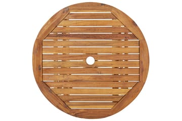 Sammenleggbart hagebord 70 cm heltre akasie - Brun - Hagemøbler - Hagebord - Cafebord