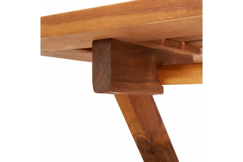 Sammenleggbart hagebord 70x70x75 cm heltre akasie - Cafebord - Balkongbord