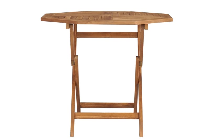 Sammenleggbart hagebord 85x85x76 cm heltre teak - Brun - Hagemøbler - Hagebord - Cafebord