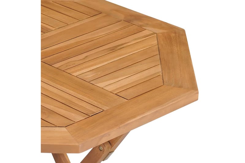 Sammenleggbart hagebord 85x85x76 cm heltre teak - Brun - Hagemøbler - Hagebord - Cafebord