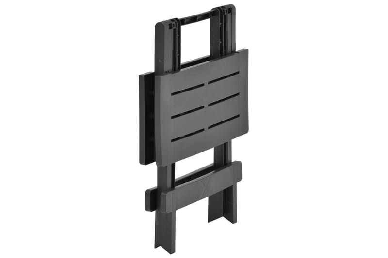 Sammenleggbart hagebord antrasitt 45x43x50 cm plast - Hagemøbler - Hagebord - Cafebord