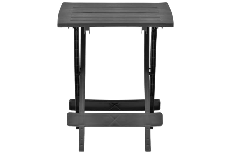 Sammenleggbart hagebord antrasitt 45x43x50 cm plast - Balkongbord - Cafebord
