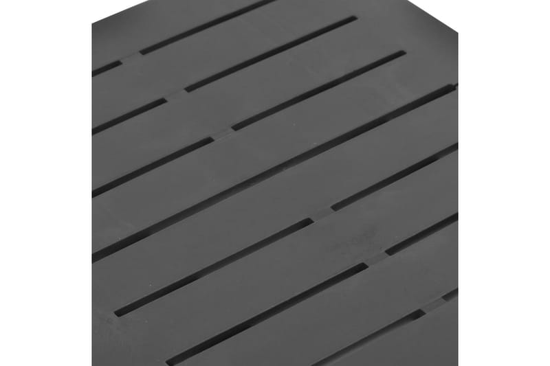 Sammenleggbart hagebord antrasitt 45x43x50 cm plast - Hagemøbler - Hagebord - Cafebord