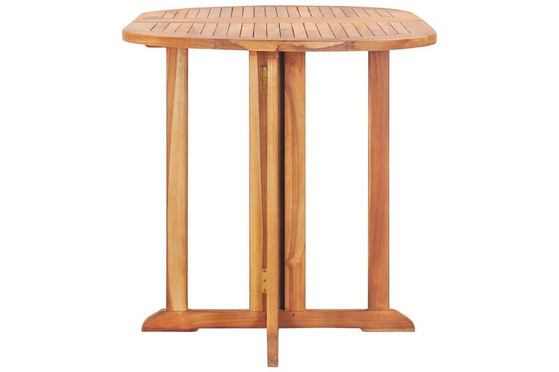 Sammenleggbart sommerfuglbord for hage 120x70x75cm heltre te - Brun - Hagemøbler - Hagebord - Cafebord