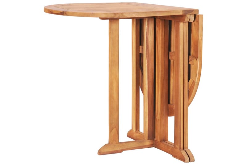 Sammenleggbart sommerfuglbord for hage 120x70x75cm heltre te - Brun - Hagemøbler - Hagebord - Cafebord