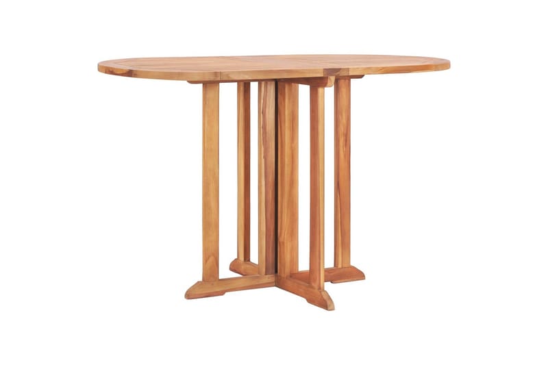 Sammenleggbart sommerfuglbord for hage 120x70x75cm heltre te - Brun - Hagemøbler - Hagebord - Cafebord